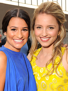 Two singers from Glee