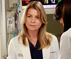 Meredith on Grey's Anatomy